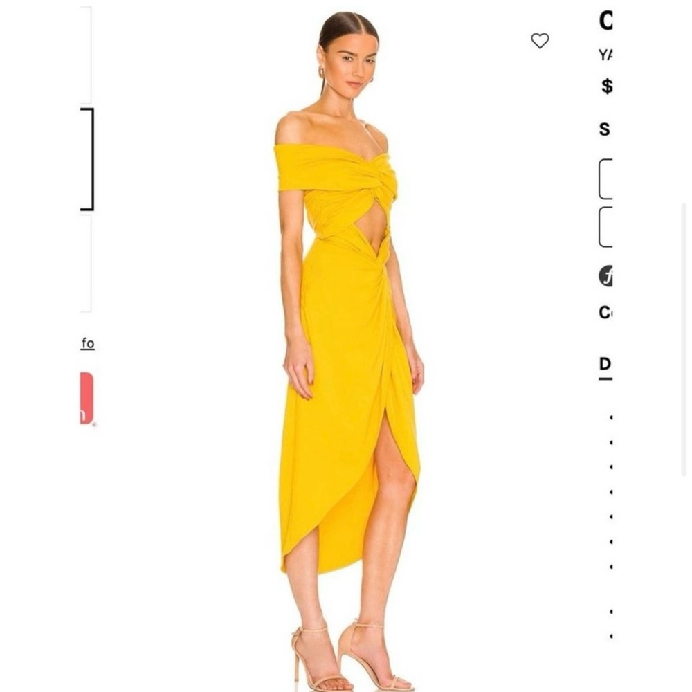 Yaura Revolve sz 12 ChiChi Dream Dress. Midriff cutout high-low maxi NWT - Picture 4 of 13